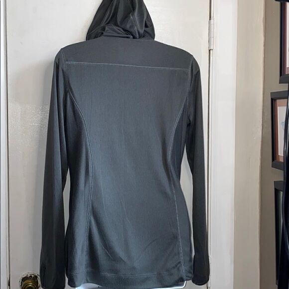 WOOLRICH Charcoal Lightweight Zip Hoodie-S - Picture 4 of 8